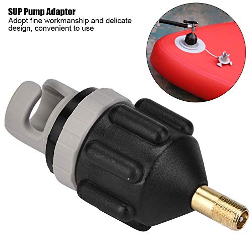 Dilwe Pump Adaptor, Inflatable Boat Air Pump Valve Adaptor Quick Inflation Pump Accessory