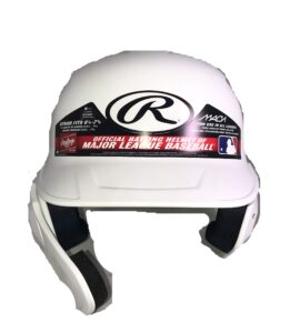 rawlings mach ext helmet machextr - senior (white, right hand batter)