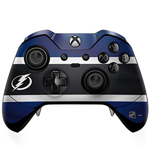 Skinit Decal Gaming Skin Compatible with Xbox One Elite Controller - Officially Licensed NHL Tampa Bay Lightning Alternate Jersey Design