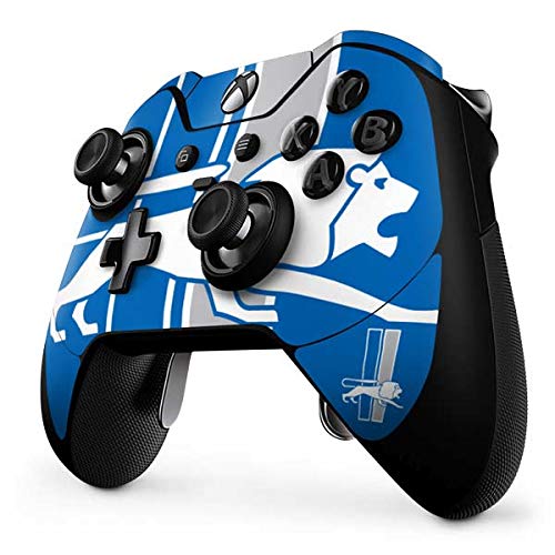 Skinit Decal Gaming Skin Compatible with Xbox One Elite Controller - Officially Licensed NFL Detroit Lions Retro Logo Design