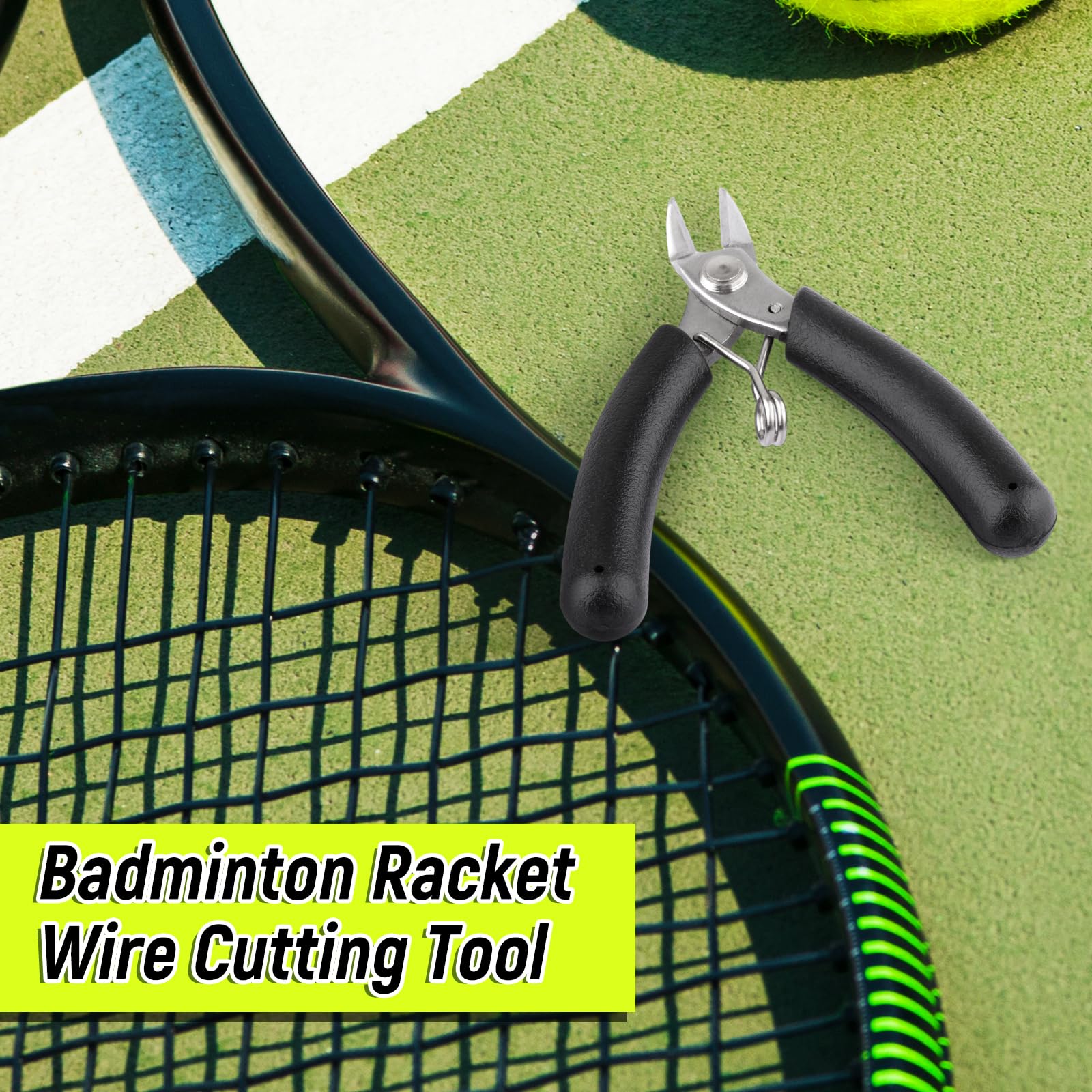 DYNWAVE Portable String Cutter Racket Stringing Tool for Badminton, Tennis & Squash