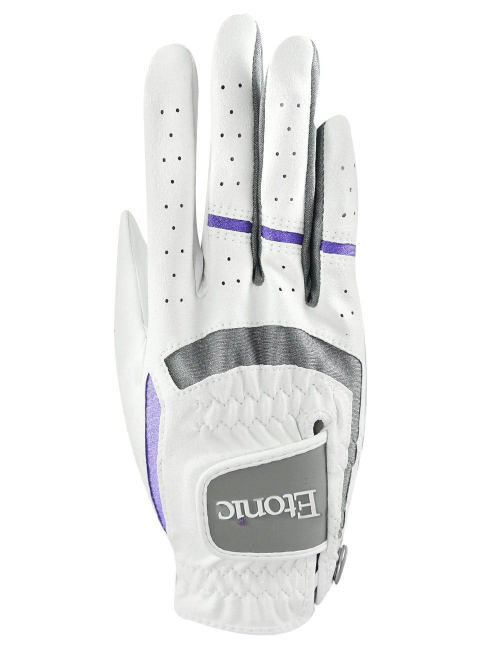 Etonic Golf Ladies LRH Stabilizer F1T Sport Glove (2 Pack) White Large