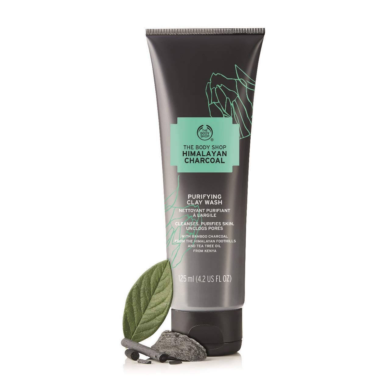 The Body Shop Himalayan Charcoal Purifying Clay Wash 4.2 Oz