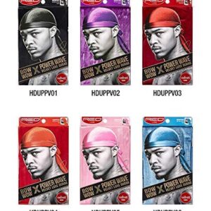 KISS RED Bow Wow Power Wave Velvet Luxe Durag (Burgundy)