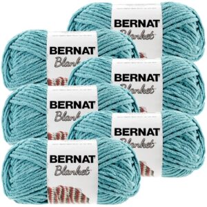 bernat blanket yarn-6/pk-light, 6/pk, light teal 6 pack