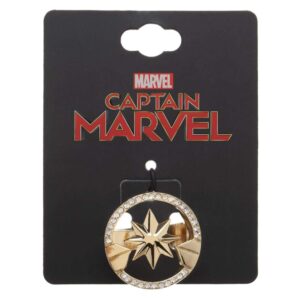 Bioworld Marvel Captain Marvel Logo Ring