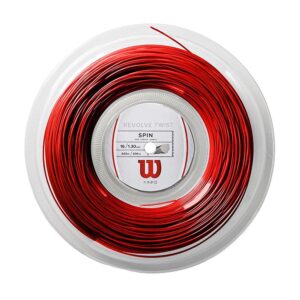 wilson revolve twist 17 reel red tennis string - 17 gauge reel