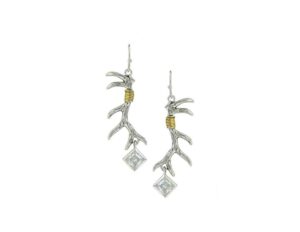 montana silversmiths pursue the wild nature's art earrings, kristy titus collection - slkter3294