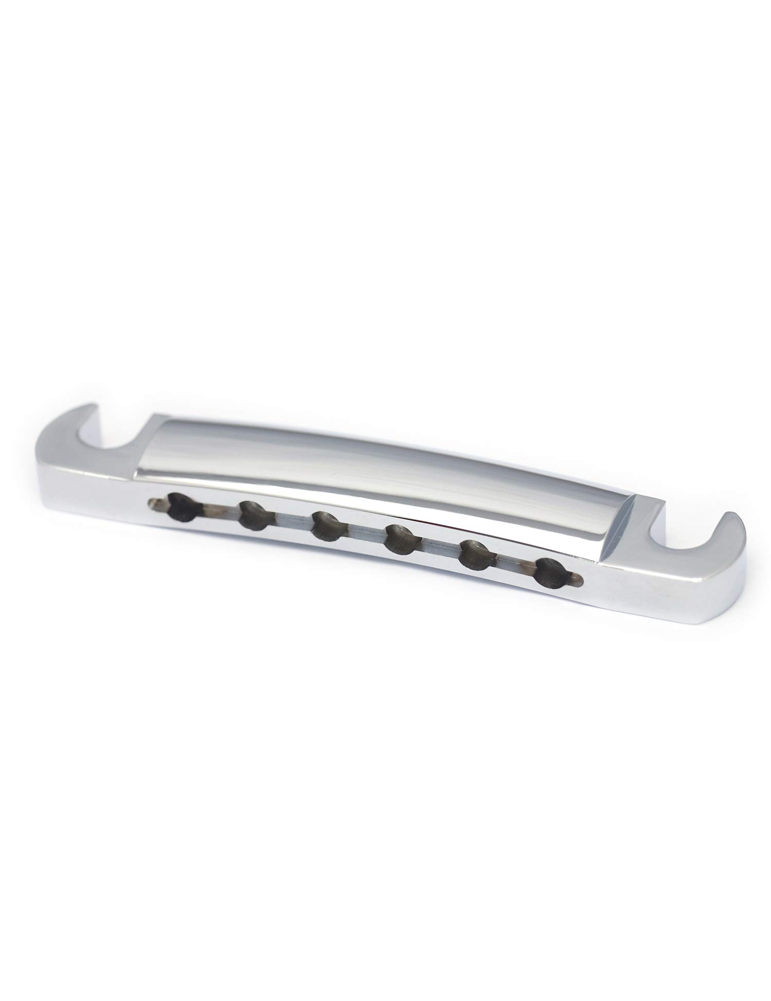 Metallor Tune-O-Matic Style Guitar Stop Bar Tailpiece for LP Les Paul SG Style Electric Guitar Parts Replacement Chrome.