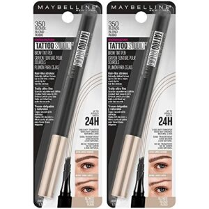 Maybelline New York TattooStudio Brow Tint Pen Makeup, 2 Count