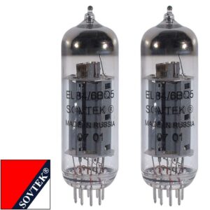 brand new plate current matched pair (2) sovtek el84 6bq5 vacuum tubes