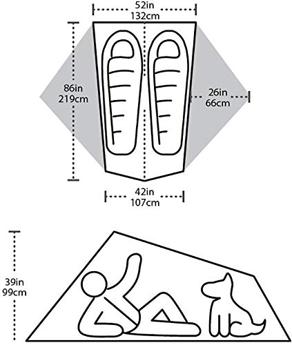 Big Agnes Tiger Wall Platinum Crazylight Backpacking Tent, 2 Person