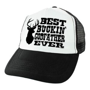 godfather hunting gifts best buckin' godfather trucker hat godfather presents for men trucker hat black