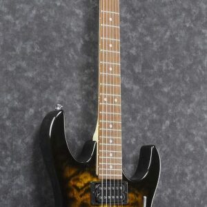 Ibanez GRX 6 String Solid-Body Electric Guitar, Right, Sunburst, Full (GRX70QASB)