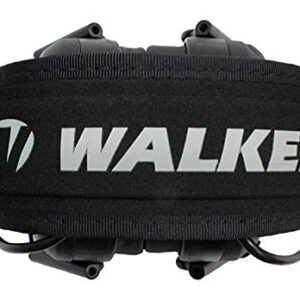 Walker's Razor Slim Electronic Shooting Hearing Protection Muff (Sound Amplification and Suppression) with Protective Case, Black Patriot Bundle