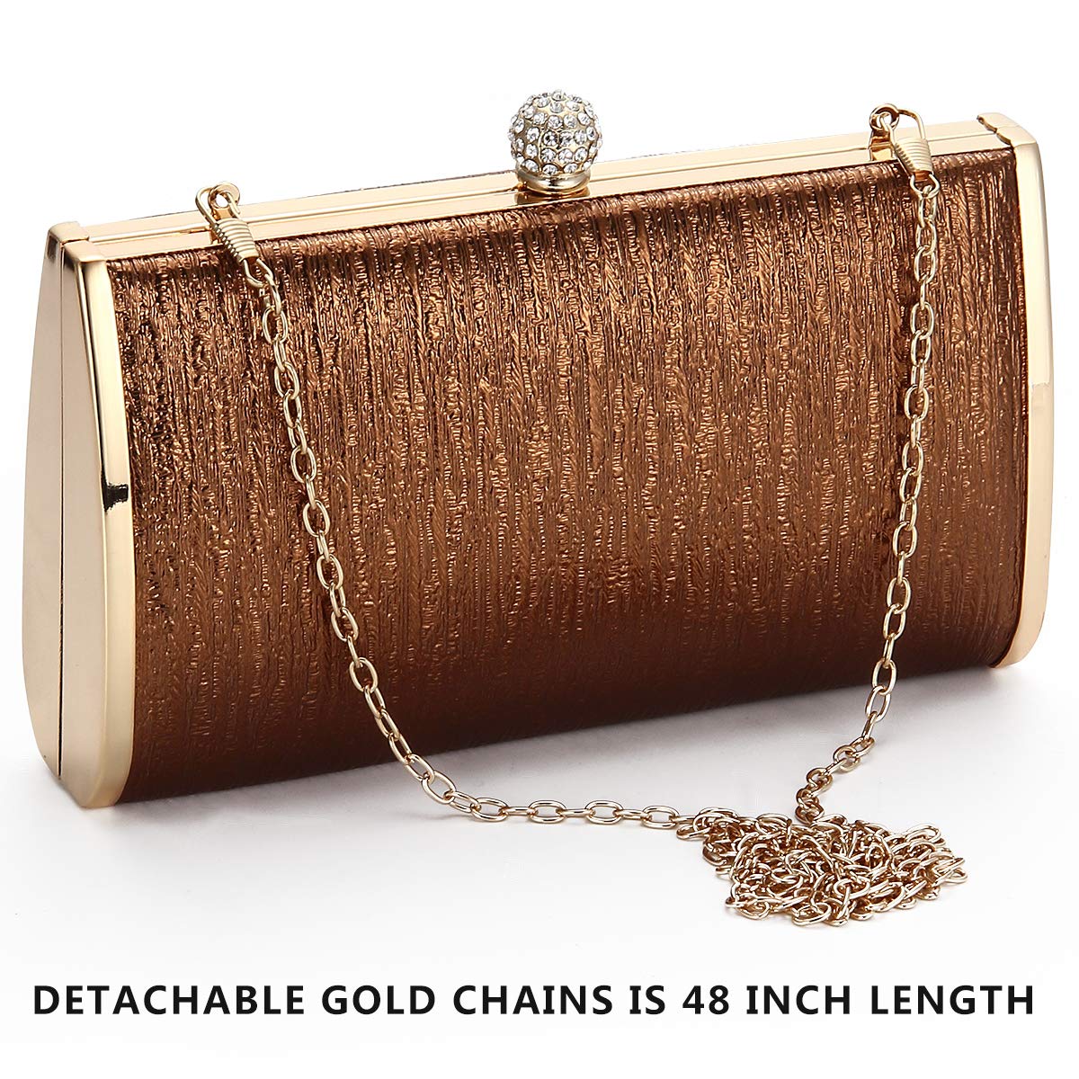 Women Evening Clutch Bags Metal Frame Evening Bag Night Purse Handbag Wedding Prom Party Cocktail Bridal Clutches