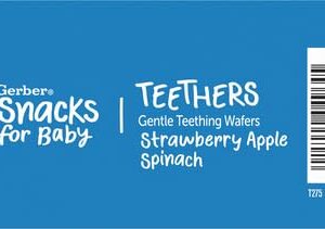 Gerber Snacks for Baby Teethers, Strawberry Apple Spinach, 1.7 oz Box (12 Pack)