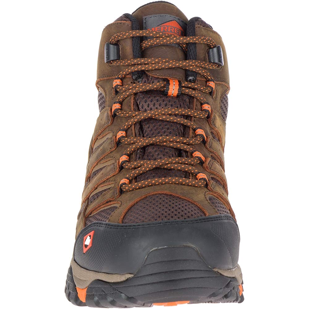 Merrell Men's Moab Vertex Mid Waterproof Static Resistance Construction Boot, Clay, 9