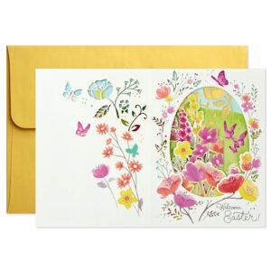 Hallmark Paper Wonder Displayable Pop Up Easter Card (Spring Flowers), Welcome Easter