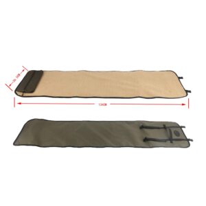 TOURBON Shooting Hunting Roll-up Gun Cleaning Mat Pad with Tool Storage Pocket