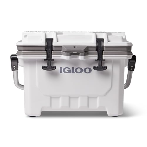 Igloo 24 qt IMX Lockable Insulated Ice Chest Injection Molded Cooler, White