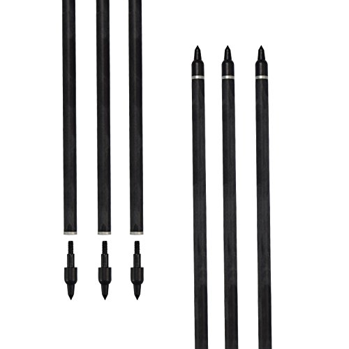 szeo Crossbow Bolts 20 inch Bio Crossbow Arrows with Moon Nocks and Removable Tips (Pack of 12)