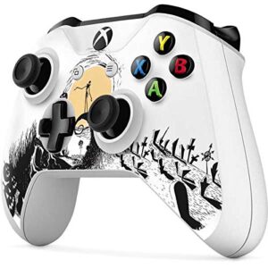 Skinit Decal Gaming Skin Compatible with Xbox One S Controller - Officially Licensed Disney The Nightmare Before Christmas Jack on Spiral Hill Art Design