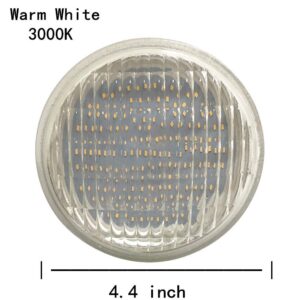 VSTAR LED PAR36 Bulb 6W 12V 650-750lm(35W Halogen Equivalent),3000K Warm White,Water Resistant,Non-dimmable,6 Pack