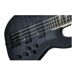 Jackson JS Series Concert Bass JS3Q, Transparent Black Burst, Amaranth Fingerboard