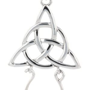 Jewelry Trends Trinity Triquetra Charm Holder Sterling Silver Pendant