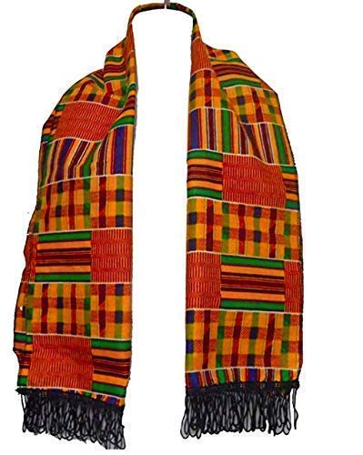 ShopHaven African Kente Scarf, Kente Stole, Kente Cloth, African Scarf, African Print, Black Graduation, Black History, Kwanzaa, Afrocentric, Africa,