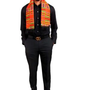 ShopHaven African Kente Scarf, Kente Stole, Kente Cloth, African Scarf, African Print, Black Graduation, Black History, Kwanzaa, Afrocentric, Africa,