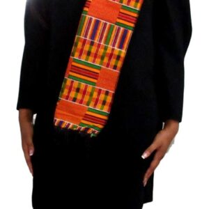 ShopHaven African Kente Scarf, Kente Stole, Kente Cloth, African Scarf, African Print, Black Graduation, Black History, Kwanzaa, Afrocentric, Africa,