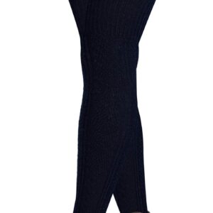 4 pairs Sumona Women Wool Cable Knit Knee High / Thigh High/ Crew Winter Boot Socks 9-11 (4 Pairs Over Knee High, 9-11)