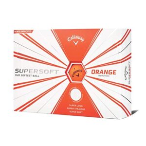 callaway golf supersoft golf balls (matte orange), prior generation