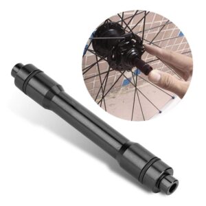 Dilwe Skewer Adapter, Aluminium Alloy Thru Axle Adapter Quick Release Bike Hub Adapter for Road Bike, Mountain Bike (Black)