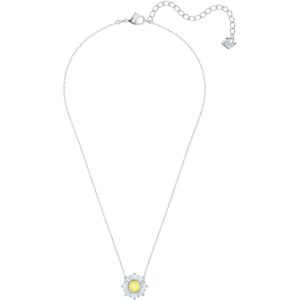 swarovski rhodium-plated sunshine pendant