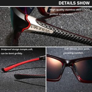 FAGUMA Sports Polarized Sunglasses For Men Cycling Driving Fishing 100% UV Protection