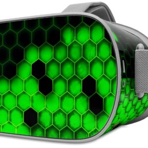 Decal Style Skin Wrap Compatible with Oculus Go Headset - HEX Green (Oculus NOT Included)