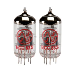 new in box gain matched pair jj electronics tesla 12ax7 ecc83-s vacuum tubes