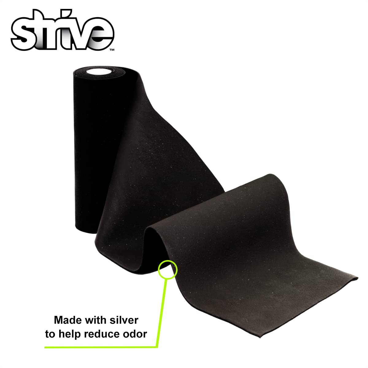 STRIVE Compression Infrared 4"x60" Therapy Wrap for Wrist, Arm, Leg, Ankle, Elbow. Enhances Blood Flow, Reduces Swelling, Accelerates Healing. Black, Made in the USA