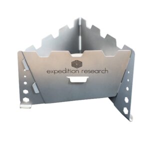 Titanium Solid Fuel Stove - Integrated Wind Shield