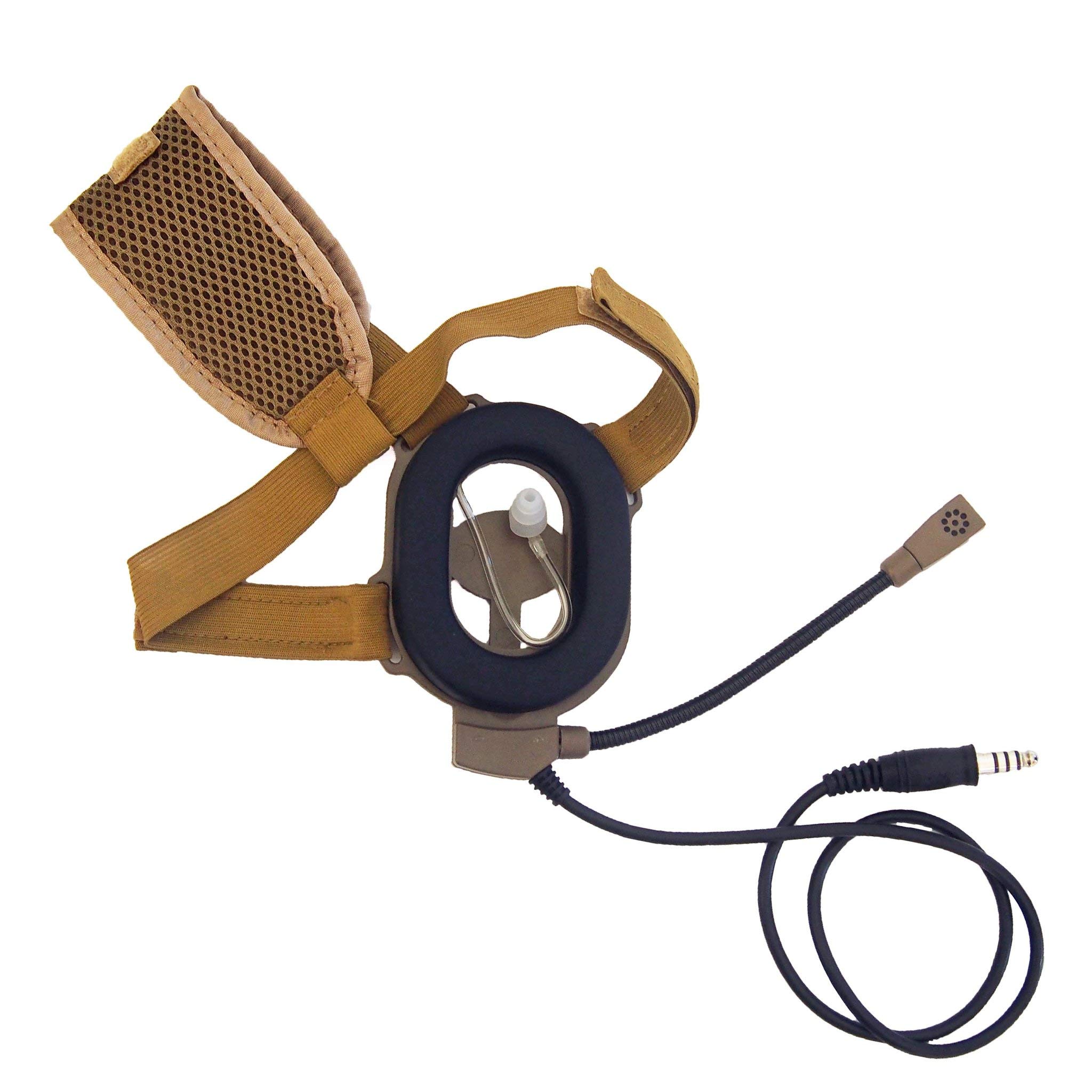 Armorwerx Single Ear Military Communications Headset (Tan)