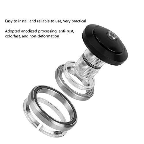 Headset, Aluminium Alloy External Threadless Headset Top Bearings Fork Expander for Mountain Road Bike