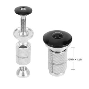 Headset, Aluminium Alloy External Threadless Headset Top Bearings Fork Expander for Mountain Road Bike