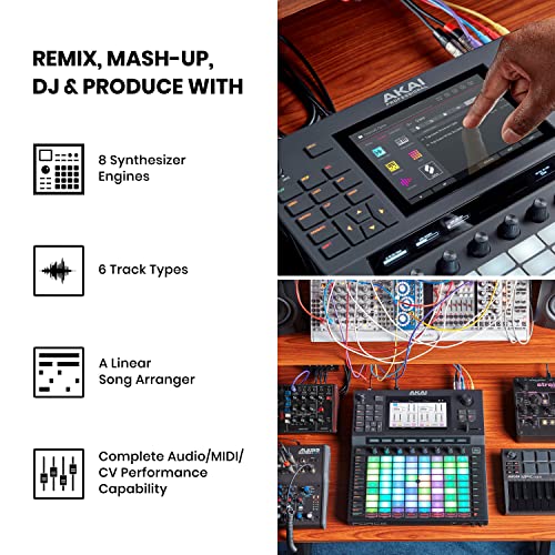 AKAI Professional FORCE – Standalone Music Production, MIDI Sequencer and DJ System with Synth Engines, MPC Sampling and Ableton Style Clip Launching