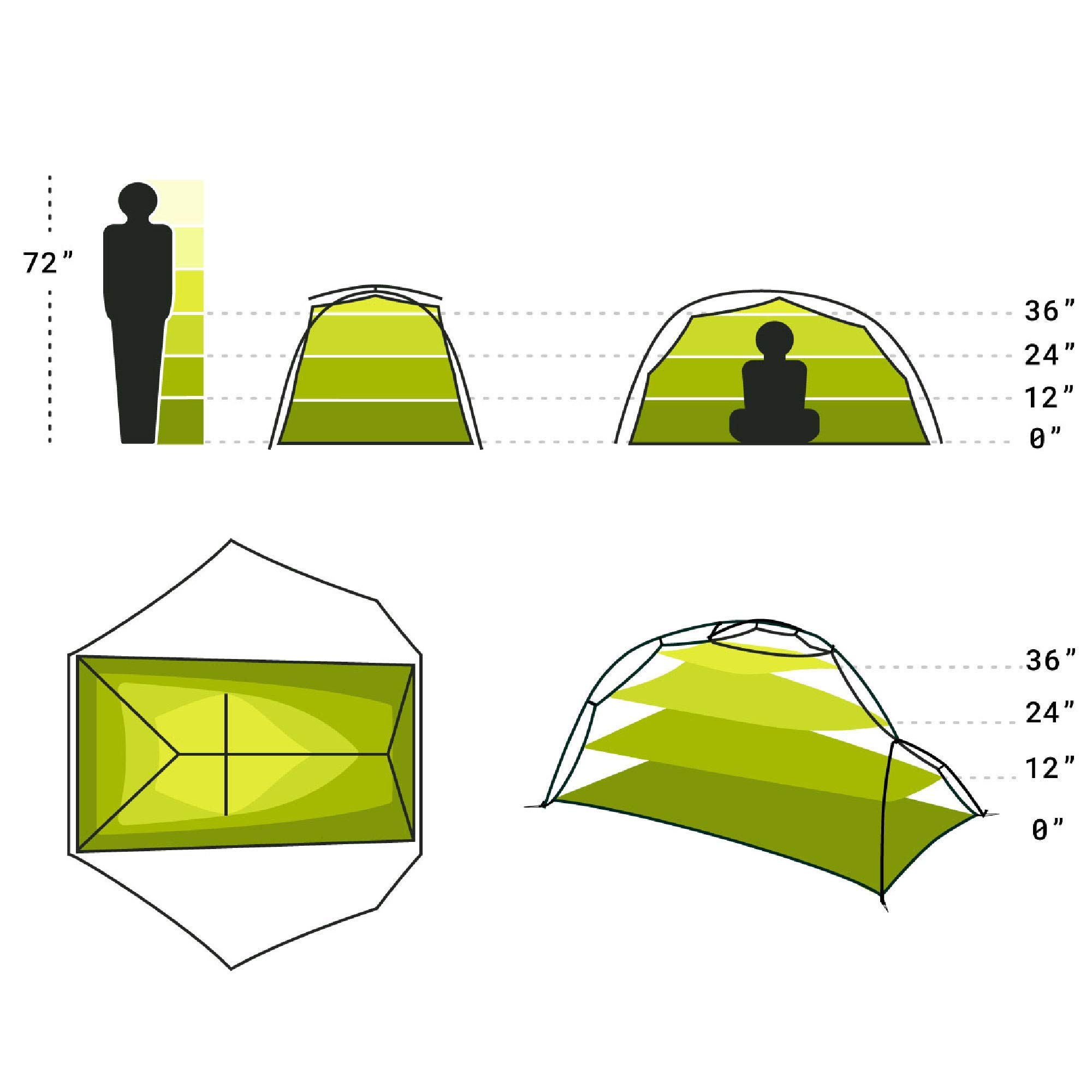 Nemo Dragonfly Ultralight Backpacking Tent, 1 Person