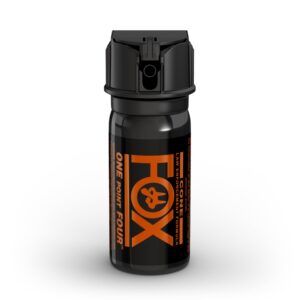 fox labs, one point four, 4 % oc pepper spray- flip top cone (2 oz) 24ftm