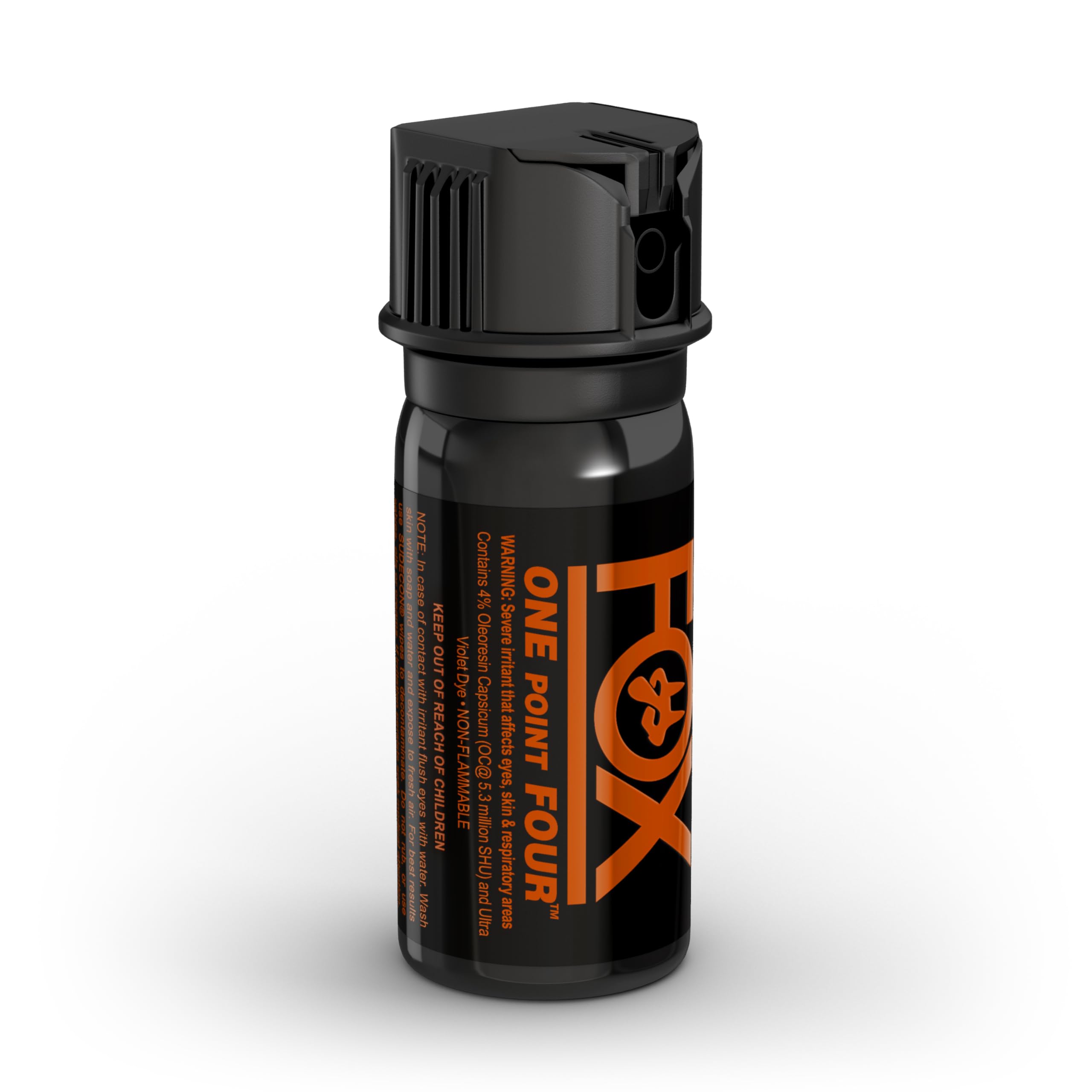 Fox Labs, One Point Four, 4 % OC Pepper Spray- Flip Top Cone (2 oz) 24FTM