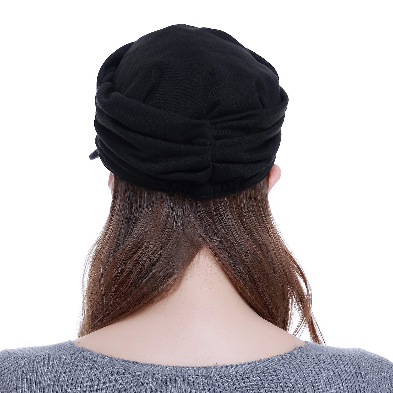 Fashion Hat Cap with Brim Visor for Woman Ladies, Best for Daily Use(Black)